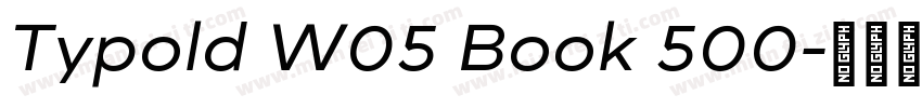 Typold W05 Book 500字体转换